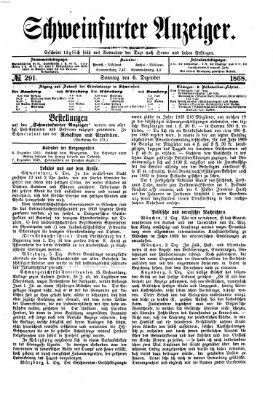 Schweinfurter Anzeiger Sonntag 6. Dezember 1868