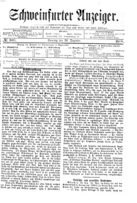 Schweinfurter Anzeiger Sonntag 20. Dezember 1868