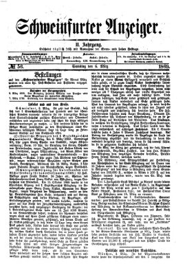 Schweinfurter Anzeiger Samstag 6. März 1869