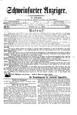 Schweinfurter Anzeiger Mittwoch 17. März 1869