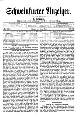 Schweinfurter Anzeiger Montag 24. Mai 1869