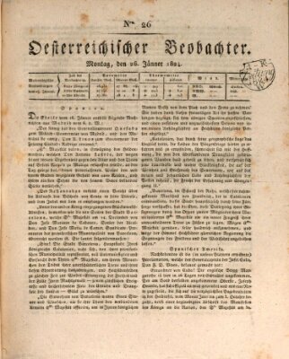 Der Oesterreichische Beobachter Montag 26. Januar 1824