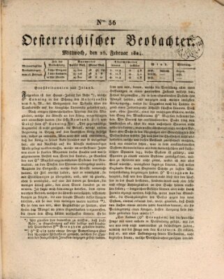 Der Oesterreichische Beobachter Mittwoch 25. Februar 1824