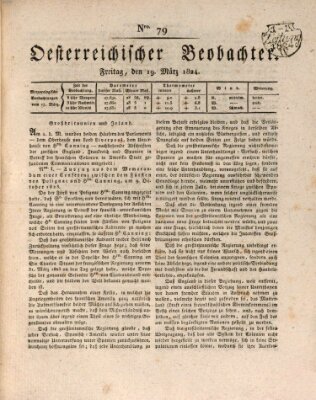 Der Oesterreichische Beobachter Freitag 19. März 1824