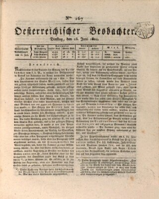 Der Oesterreichische Beobachter Dienstag 15. Juni 1824