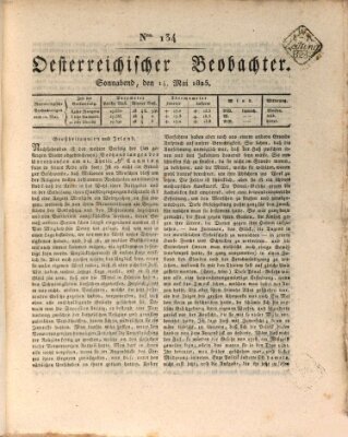 Der Oesterreichische Beobachter Samstag 14. Mai 1825