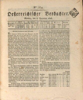 Der Oesterreichische Beobachter Montag 5. Dezember 1825