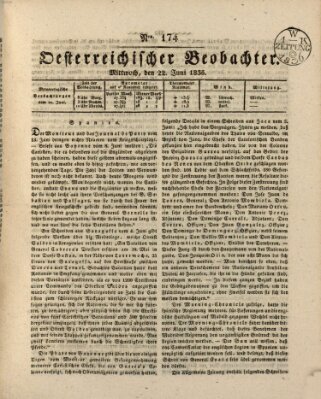Der Oesterreichische Beobachter Mittwoch 22. Juni 1836