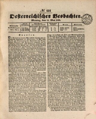 Der Oesterreichische Beobachter Montag 14. Mai 1838
