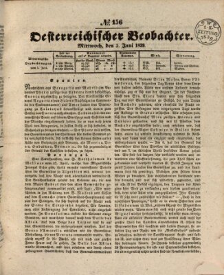 Der Oesterreichische Beobachter Mittwoch 5. Juni 1839