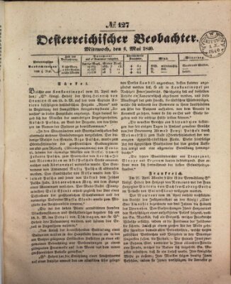 Der Oesterreichische Beobachter Mittwoch 6. Mai 1840