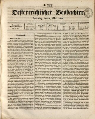 Der Oesterreichische Beobachter Sonntag 2. Mai 1841
