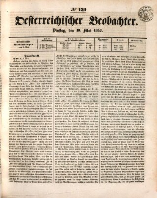 Der Oesterreichische Beobachter Dienstag 10. Mai 1842