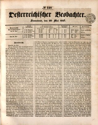 Der Oesterreichische Beobachter Samstag 28. Mai 1842