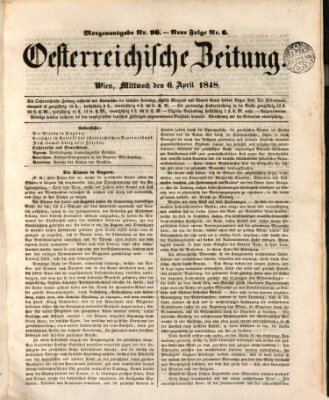 Der Oesterreichische Beobachter Mittwoch 5. April 1848