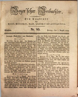 Bayer'scher Beobachter Freitag 7. August 1829