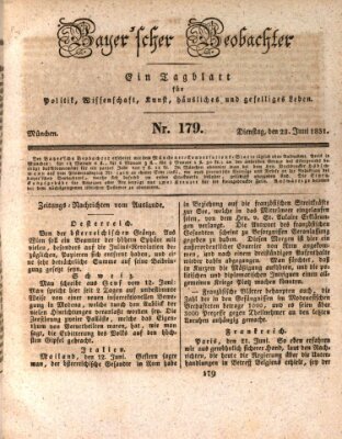 Bayer'scher Beobachter Dienstag 28. Juni 1831