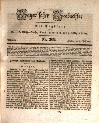 Bayer'scher Beobachter Freitag 27. Juli 1832
