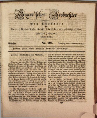 Bayer'scher Beobachter Dienstag 5. November 1833