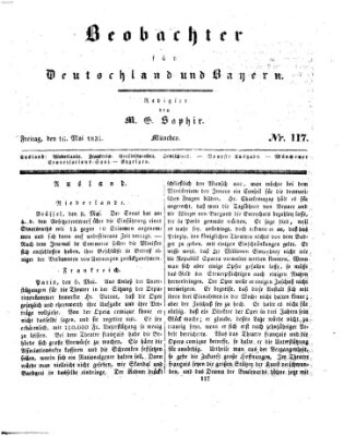 Bayer'scher Beobachter Freitag 16. Mai 1834