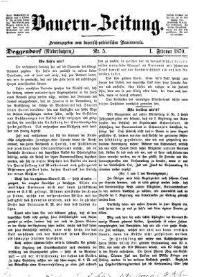 Bauern-Zeitung Dienstag 1. Februar 1870
