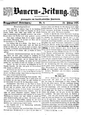 Bauern-Zeitung Dienstag 22. Februar 1870