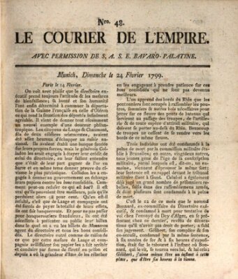 Le courier de l'Empire Sonntag 24. Februar 1799