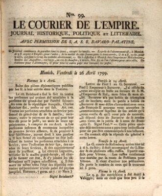 Le courier de l'Empire Freitag 26. April 1799