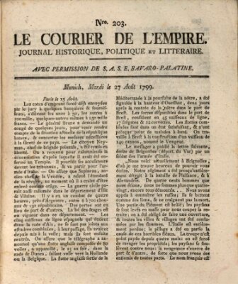 Le courier de l'Empire Dienstag 27. August 1799