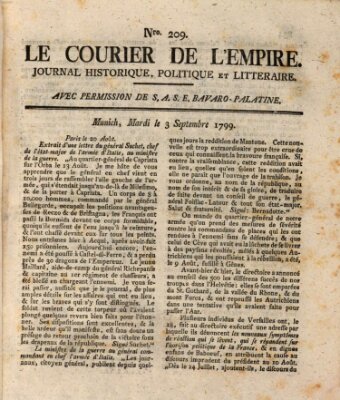 Le courier de l'Empire Dienstag 3. September 1799