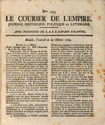 Le courier de l'Empire Freitag 25. Oktober 1799
