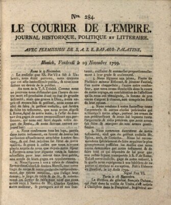 Le courier de l'Empire Freitag 29. November 1799