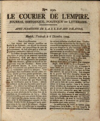 Le courier de l'Empire Freitag 6. Dezember 1799