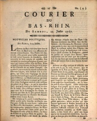 Courier du Bas-Rhin Samstag 11. Juli 1767