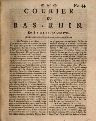 Courier du Bas-Rhin Samstag 30. Mai 1772