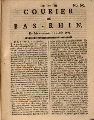 Courier du Bas-Rhin Mittwoch 11. August 1773