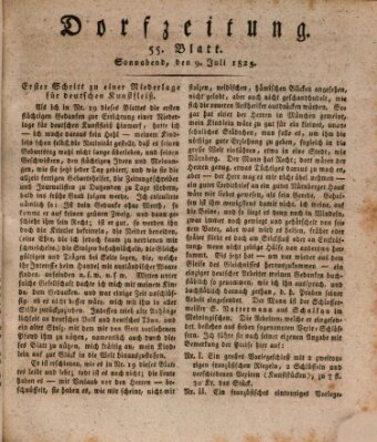 Dorfzeitung Samstag 9. Juli 1825