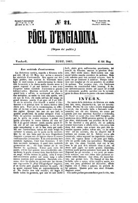 Fögl d'Engiadina Freitag 24. Mai 1861