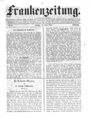 Frankenzeitung Freitag 17. April 1863