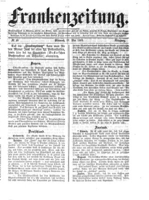 Frankenzeitung Mittwoch 27. Mai 1863