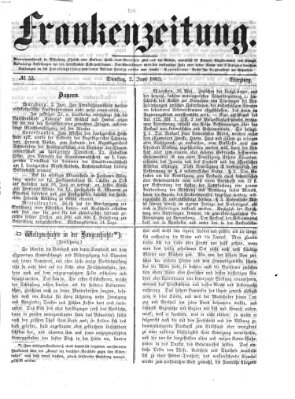 Frankenzeitung Dienstag 2. Juni 1863