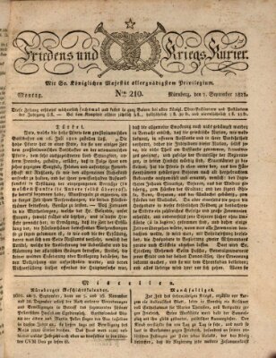 Der Friedens- u. Kriegs-Kurier (Nürnberger Friedens- und Kriegs-Kurier) Montag 2. September 1822