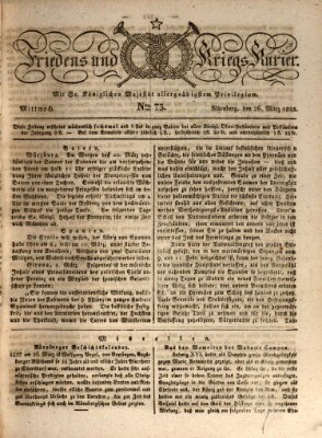 Der Friedens- u. Kriegs-Kurier (Nürnberger Friedens- und Kriegs-Kurier) Mittwoch 26. März 1823