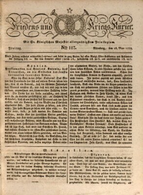 Der Friedens- u. Kriegs-Kurier (Nürnberger Friedens- und Kriegs-Kurier) Freitag 16. Mai 1823