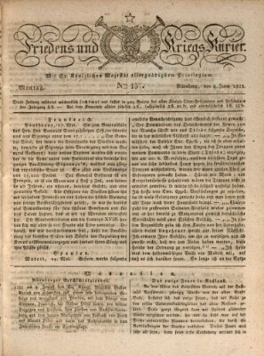 Der Friedens- u. Kriegs-Kurier (Nürnberger Friedens- und Kriegs-Kurier) Montag 9. Juni 1823