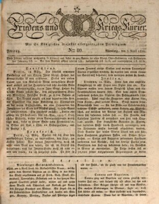 Der Friedens- u. Kriegs-Kurier (Nürnberger Friedens- und Kriegs-Kurier) Freitag 2. April 1824