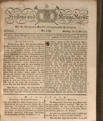 Der Friedens- u. Kriegs-Kurier (Nürnberger Friedens- und Kriegs-Kurier) Dienstag 18. Mai 1824