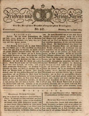 Der Friedens- u. Kriegs-Kurier (Nürnberger Friedens- und Kriegs-Kurier) Samstag 19. Juni 1824