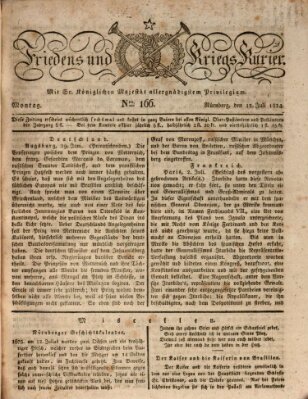 Der Friedens- u. Kriegs-Kurier (Nürnberger Friedens- und Kriegs-Kurier) Montag 12. Juli 1824