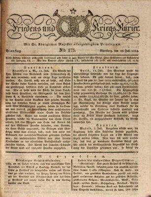 Der Friedens- u. Kriegs-Kurier (Nürnberger Friedens- und Kriegs-Kurier) Dienstag 20. Juli 1824